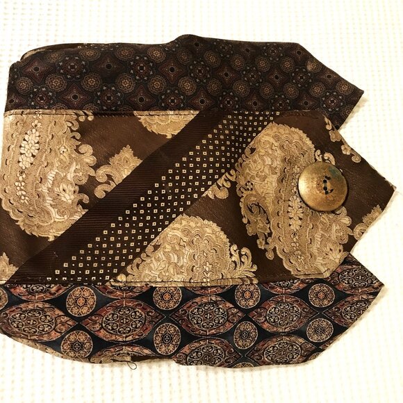 Vintage Clutch made from Vintage Designer Men's Ties - Picture 10 of 12